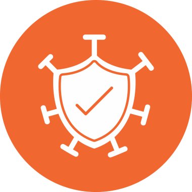 Güvenlik Web simgesi basit illüstrasyon