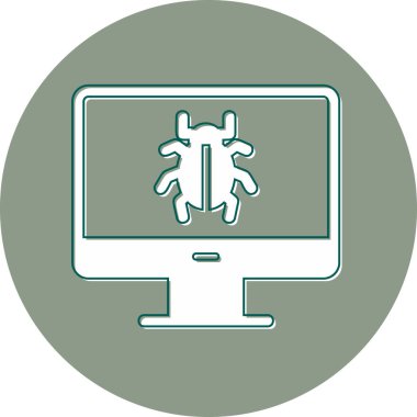 Computer Virus icon modern vector illustration