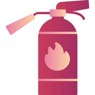 Yangın söndürme ikonu. Web için gaz sobası vektör simgelerinin basit çizimi