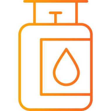 gaz tankı ikonu vektör illüstrasyonu