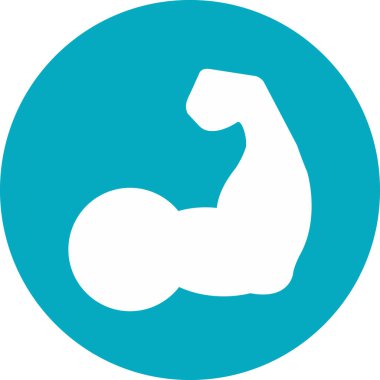 arm biceps. web icon simple design