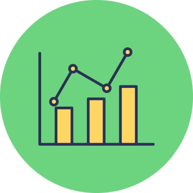grafik ikonu vektör illüstrasyonu 