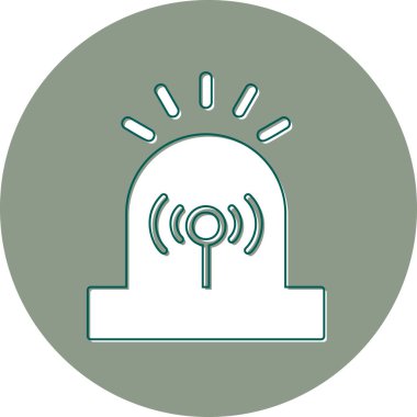 Siren modern simge, vektör çizimi 