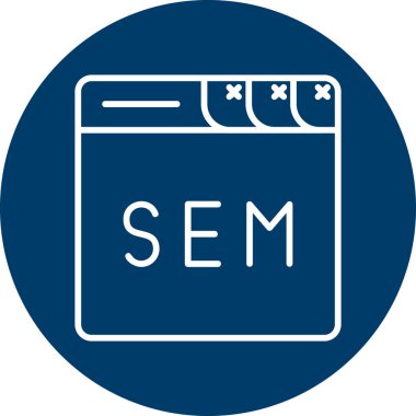 Seo simgesinin vektör illüstrasyonu