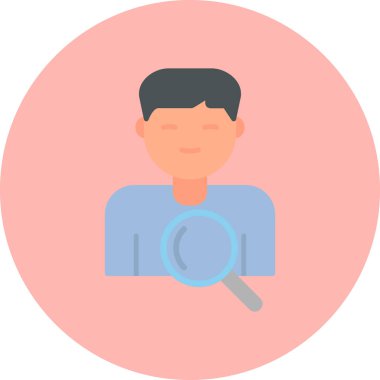 Ara. Web simgesi basit illüstrasyon