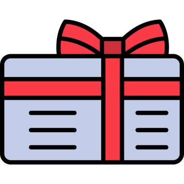 Hediyeler. Web simgesi basit illüstrasyon