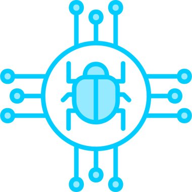 Spyware modern simge vektör çizimi