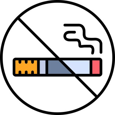 No smoking modern vector icon illustration