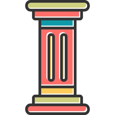 sütun simgesinin vektör çizimi 