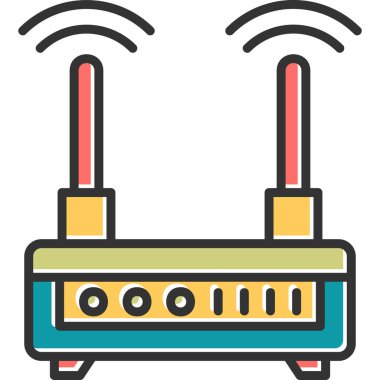 Wifi Router modern vector icon illustration