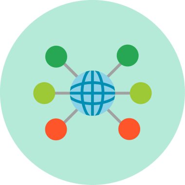 Ağ modern simgesi, vektör illüstrasyonu 