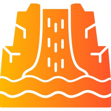 Bir plaj simgesinin vektör çizimi