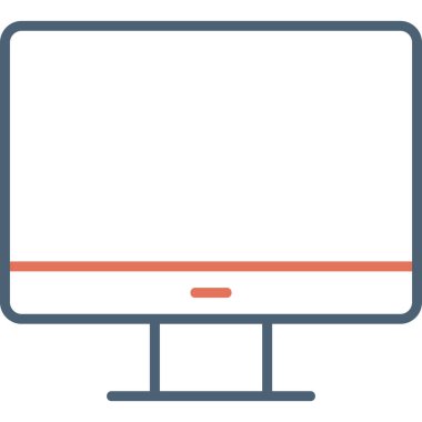 Masaüstü modern simge, vektör illüstrasyonu 