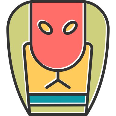 Kobra simgesinin vektör illüstrasyonu