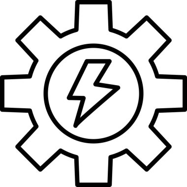 Güç Ağı simgesi basit illüstrasyon