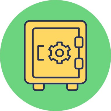 Security Box  icon vector illustration