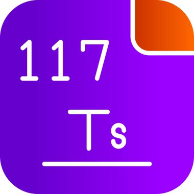 Tennessine icon modern vector illustration