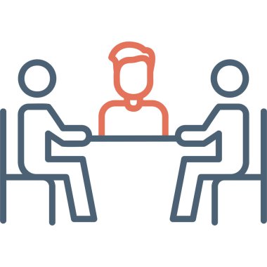 İş toplantısı. vektör basit tasarımı