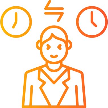 Jet Lag basit simgesi, vektör illüstrasyonu