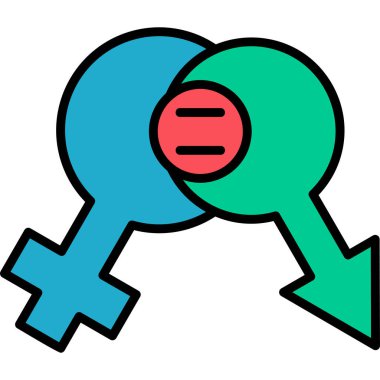 cinsiyet. Web simgesi basit illüstrasyon