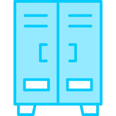 Dolaplar modern simge, vektör illüstrasyonu