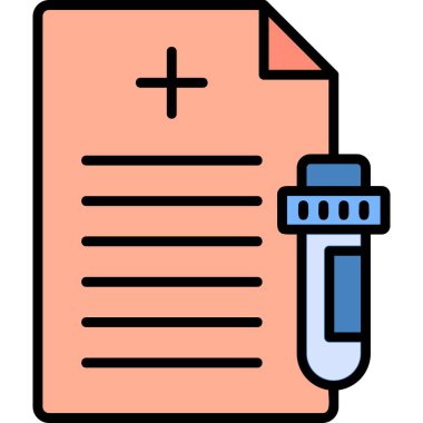 Test Report icon modern vector illustration