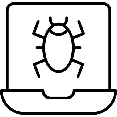 Etkilenmiş modern simge, vektör illüstrasyonu