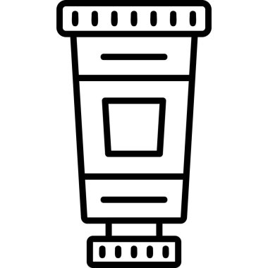 Yağlı boya modern simge, vektör illüstrasyonu