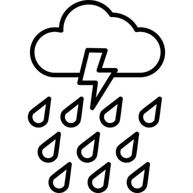 Rain modern vector icon illustration