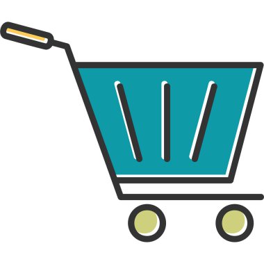 Trolley icon, illustration for web