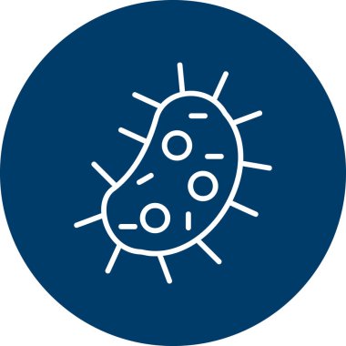 Virüs simgesinin vektör illüstrasyonu