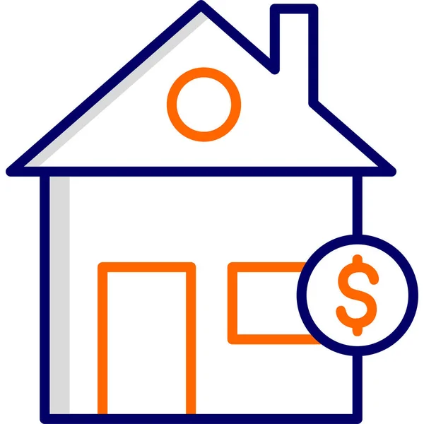 Housing Tax Icon Vector Illustration — Stock Vector