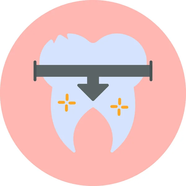 Icono Moderno Dental Ilustración Vectorial — Archivo Imágenes Vectoriales