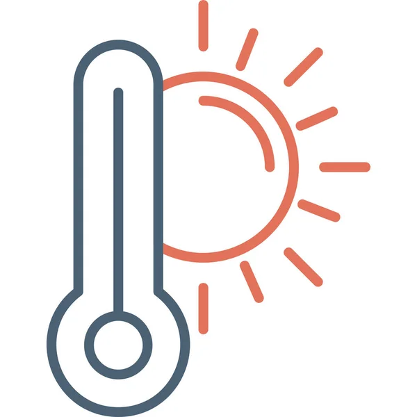 Thermometer Pictogram Vector Illustratie — Stockvector