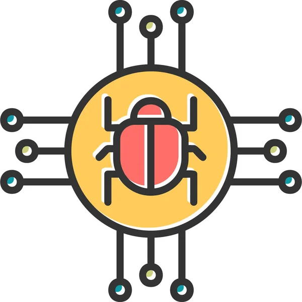 Spyware Moderne Icon Vektorillustration — Stockvektor