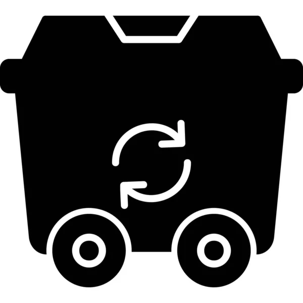 リサイクルWebアイコンシンプルなイラスト — ストックベクタ