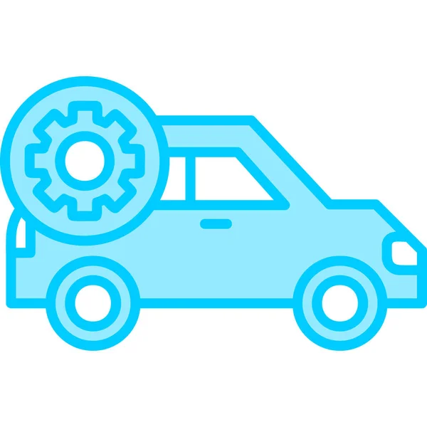 Car Setting Modern Icon Vector Illustration — Stock Vector