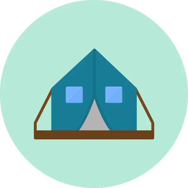 Иконка Палатки Векторная Иллюстрация — стоковый вектор