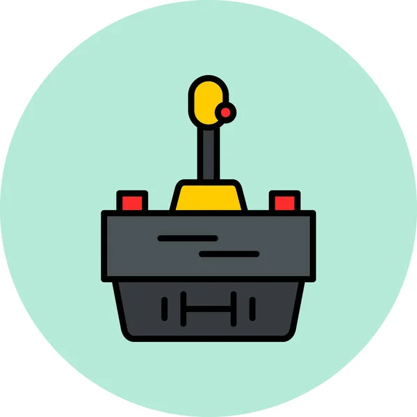 Joystick Controller Spel Pictogram Vectorillustratie — Stockvector