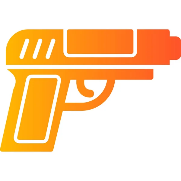 Une Arme Icône Web Illustration Simple — Image vectorielle