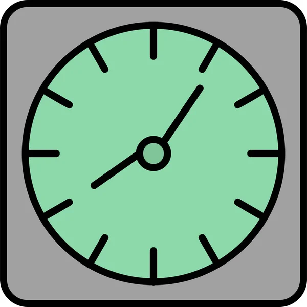 Настінний Годинник Цифрова Ілюстрація Пристрою Смартфона — стоковий вектор