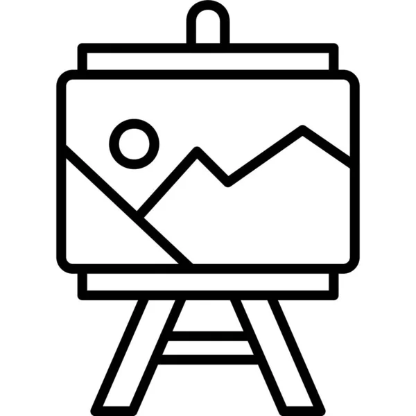 Icono Pintura Vector Ilustración — Vector de stock