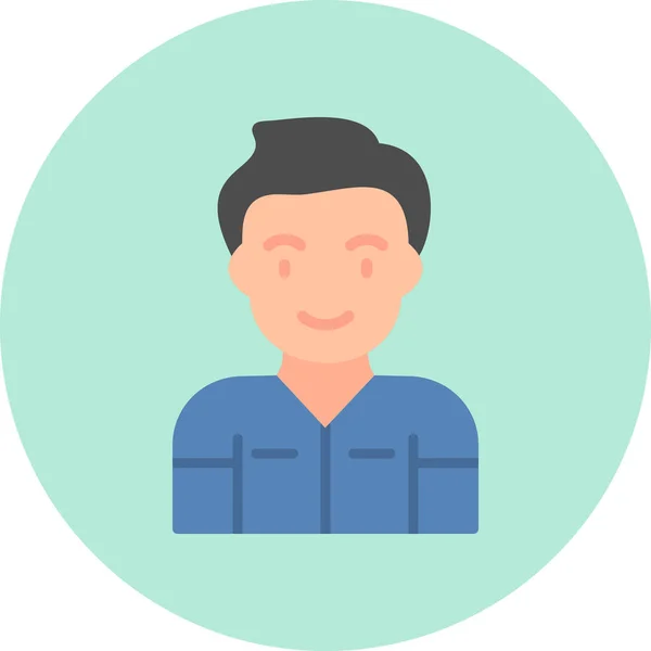 Ilustración Gráfica Avatar Hombre Dentista — Vector de stock