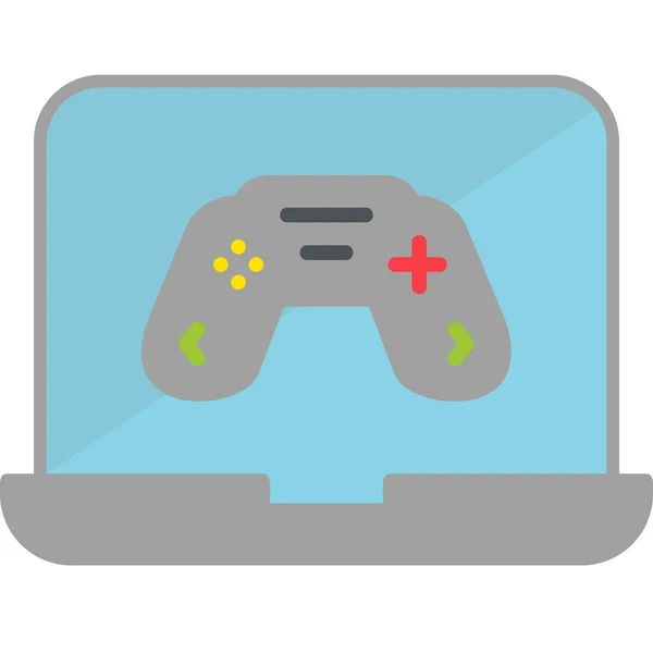 Icono Juego Línea Vector Ilustración — Vector de stock