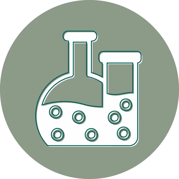 Flask Web Icon Vector Illustration — ストックベクタ