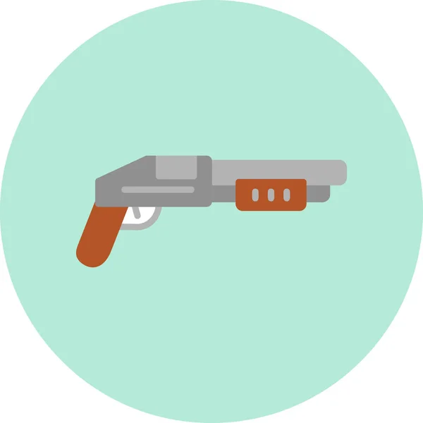 Shotgun Icon Web Einfache Icon Illustration — Stockvektor