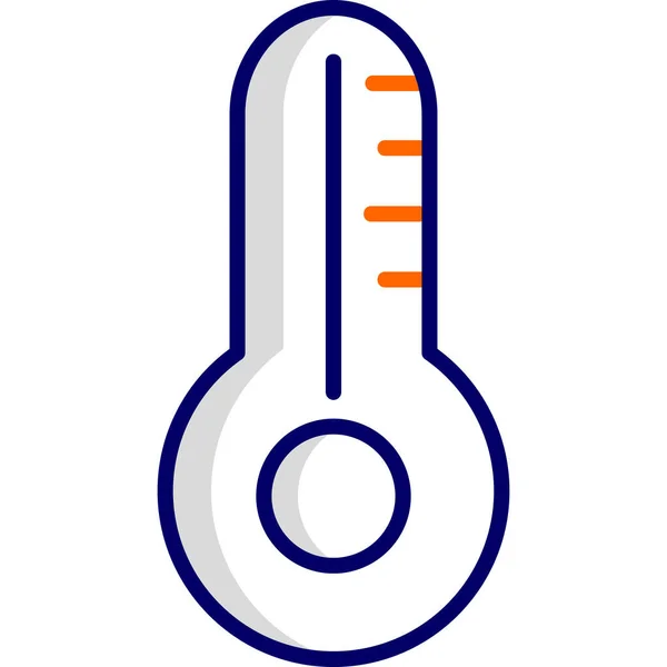 Εικονογράφηση Διανύσματος Εικονιδίου Θερμόμετρου — Διανυσματικό Αρχείο