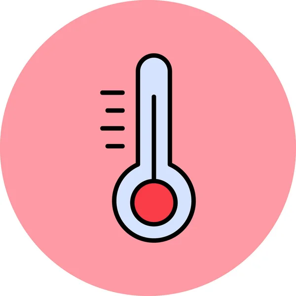 Ilustração Vetor Ícone Termômetro —  Vetores de Stock