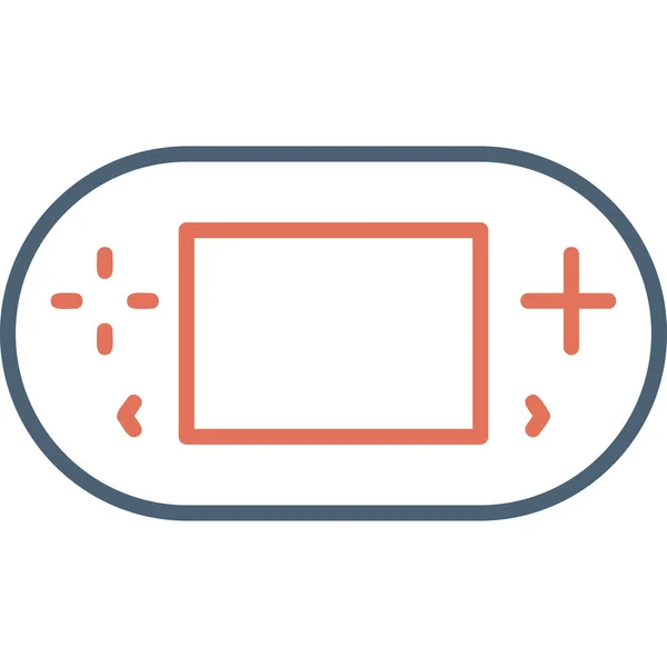 Spielkonsolen Ikone Web Einfache Illustration — Stockvektor
