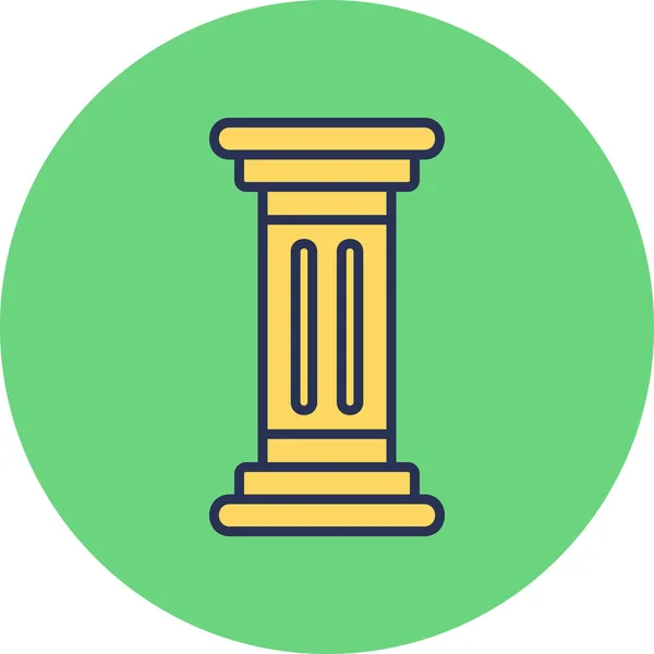 Vector Illustration Column Icon — Stock Vector